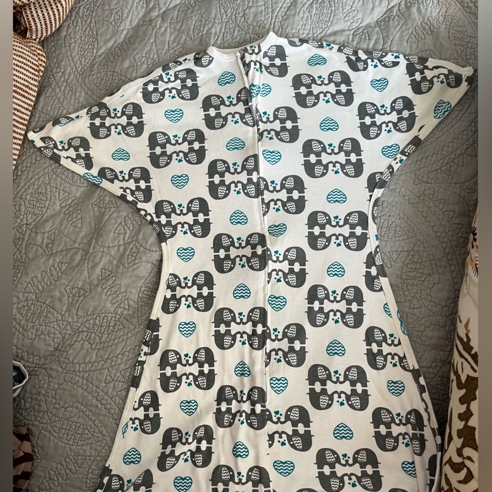 Gray and Blue Kids Pajamas Sleep Sack